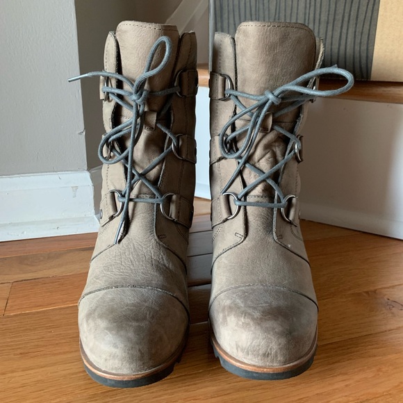 🚫SOLD🚫 Sorel Joan of Arctic Wedge Boot Leather Waterproof sz 10 - Picture 3 of 5